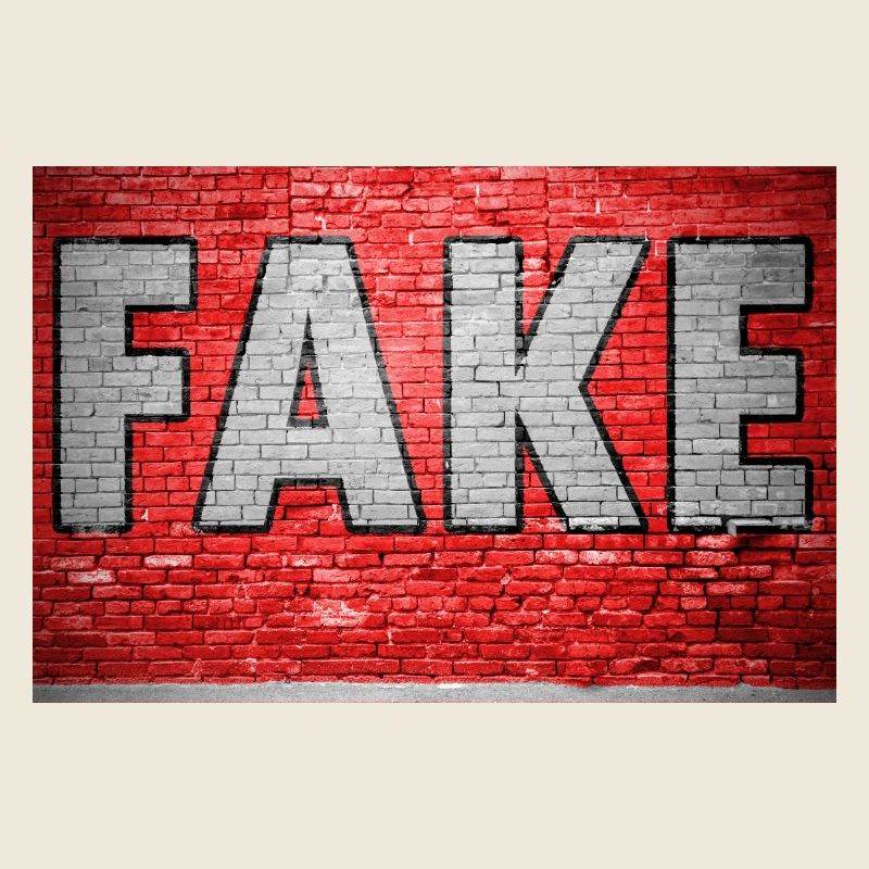 Fake Ziegelsteinmauer Graffiti