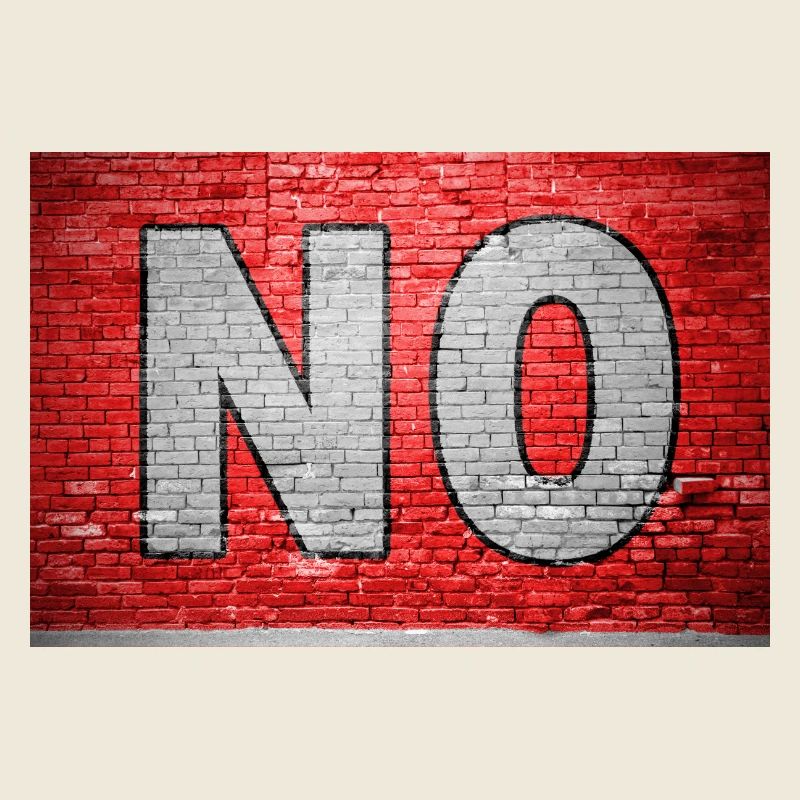 No Ziegelsteinmauer Graffiti