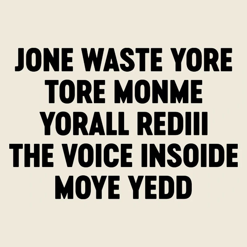 Funny Jone Waste Yore Toye Monme