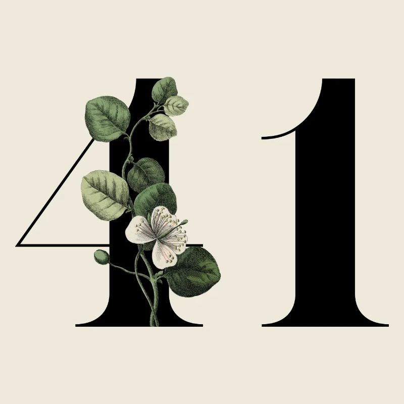 Nummer 41 Blumengrün - 41. Blumengeburtstag