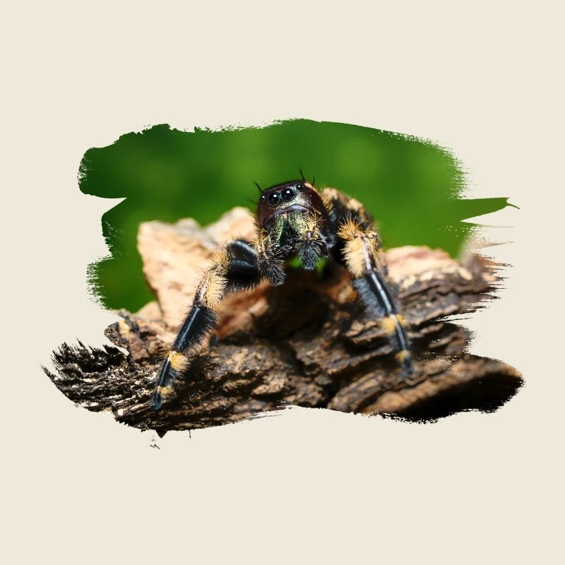phidippus otiosus jumping spider, spring spinne