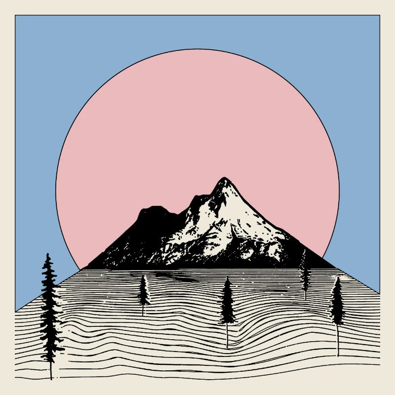 Bergästhetik Ästhetik Grafik