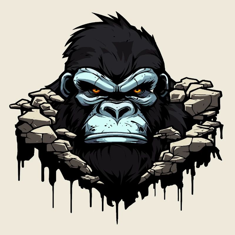 Gorilla silverback monkey