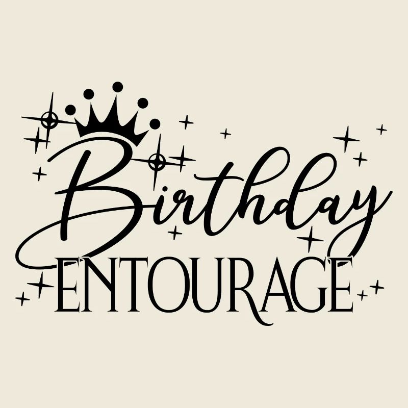 Birthday Entourage Matching Group Birthday Party