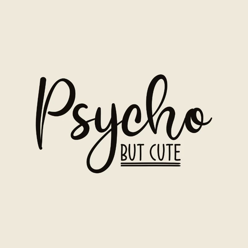 Psycho mais mignon Drôle de dicton