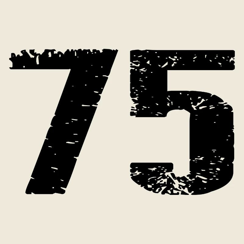 75 Zahl Trikot