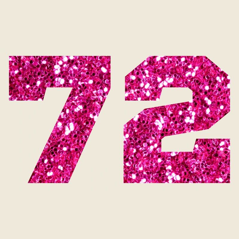 72 Pink Glitter - 72. Geburtstag