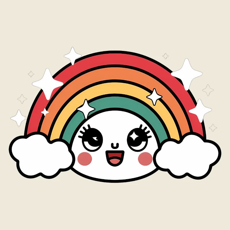 Kawaii Niedlicher Regenbogen