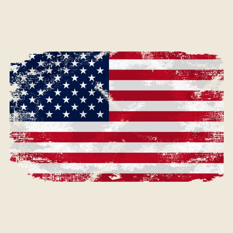 USA Flag - Vintage Look