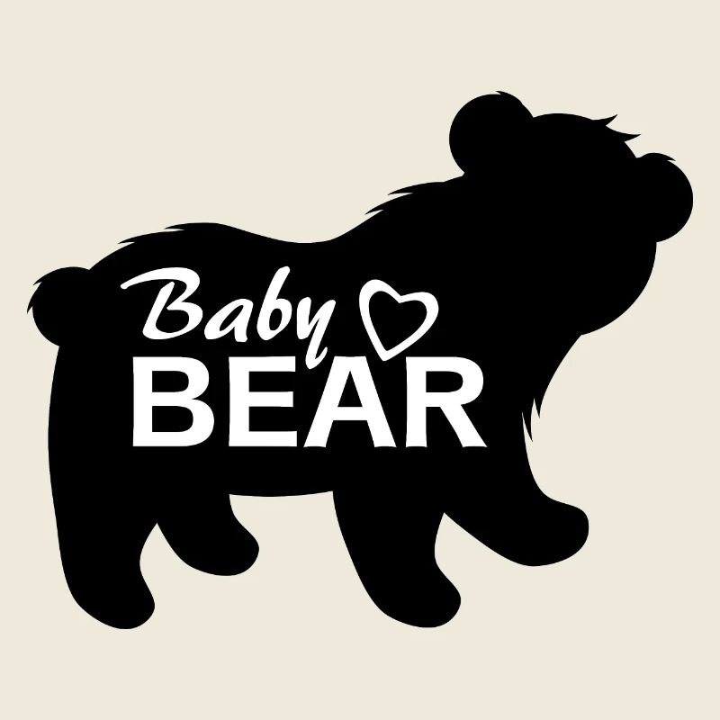 Silhouette eines Babybären