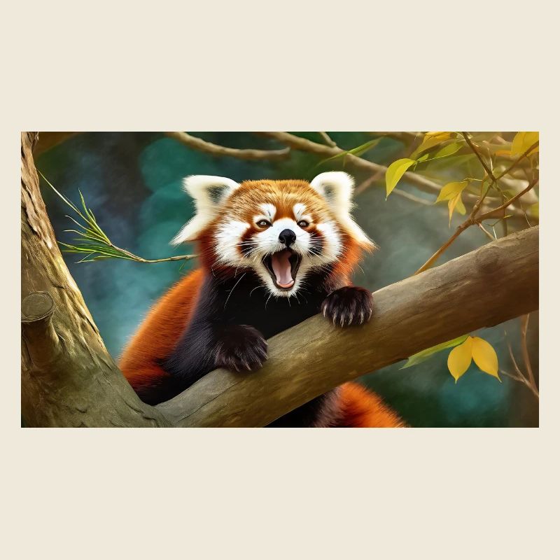 Des animaux mignons qui se détendent – panda roux