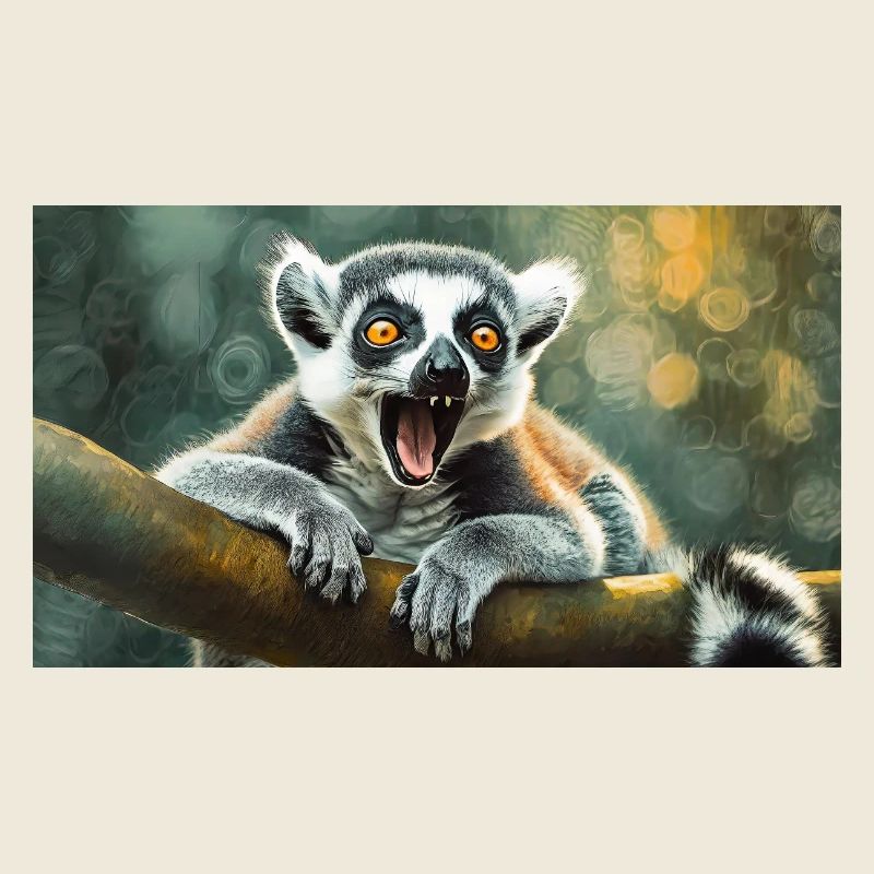 Cute animals chilling – ring-tailed lemur