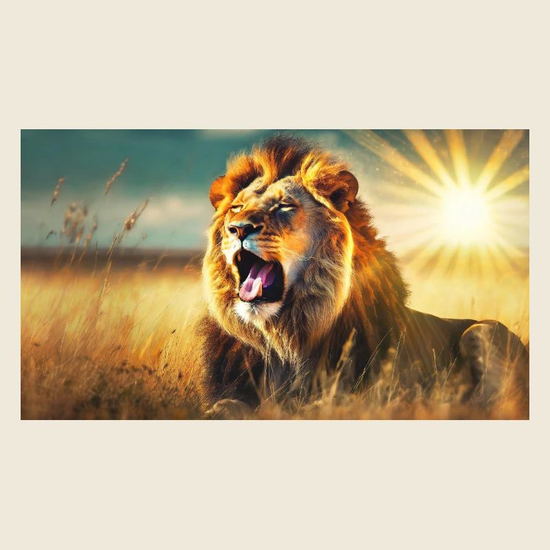 Cute animals chilling – lion