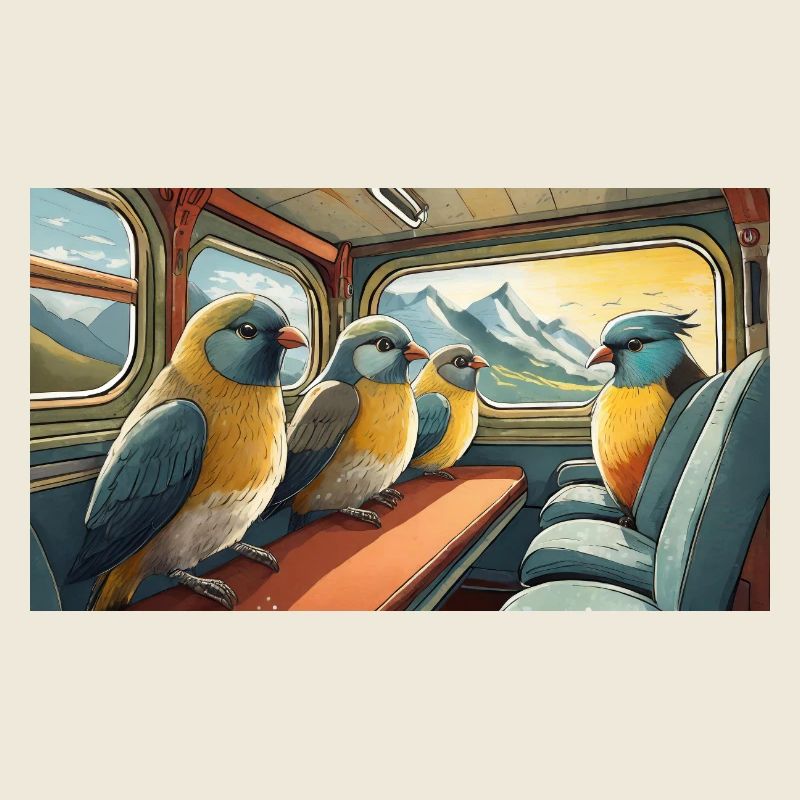 Jeu de mots expression ambiguë Oiseaux migrateurs de Zugvögel