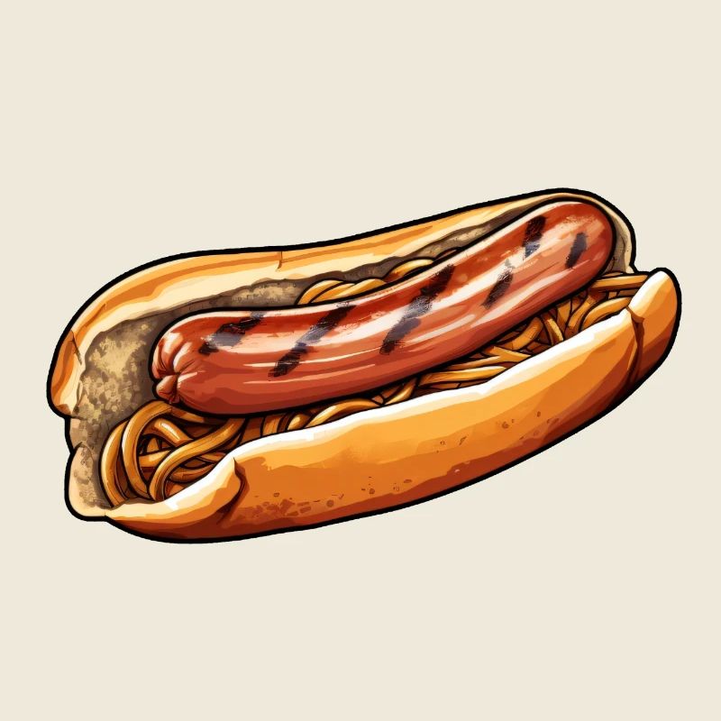 Bratwurst en chignon