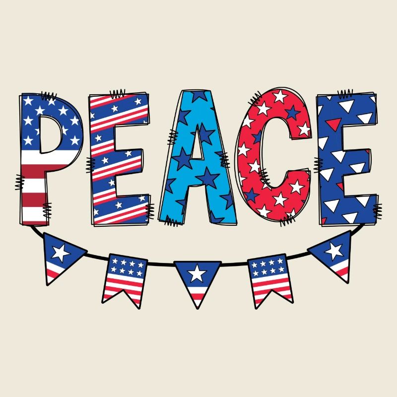 Peace in Red, White, and Blue