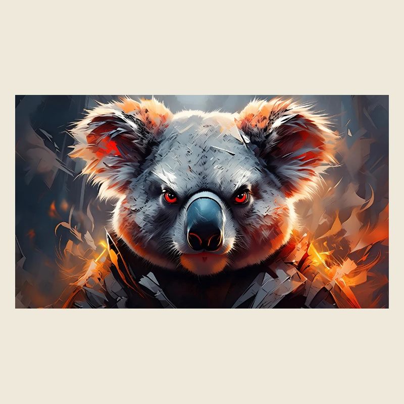Süße mürrische griesgrämige Tiere - Koala