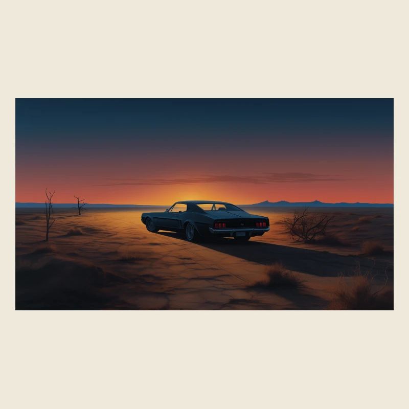 Muscle Car dans le désert