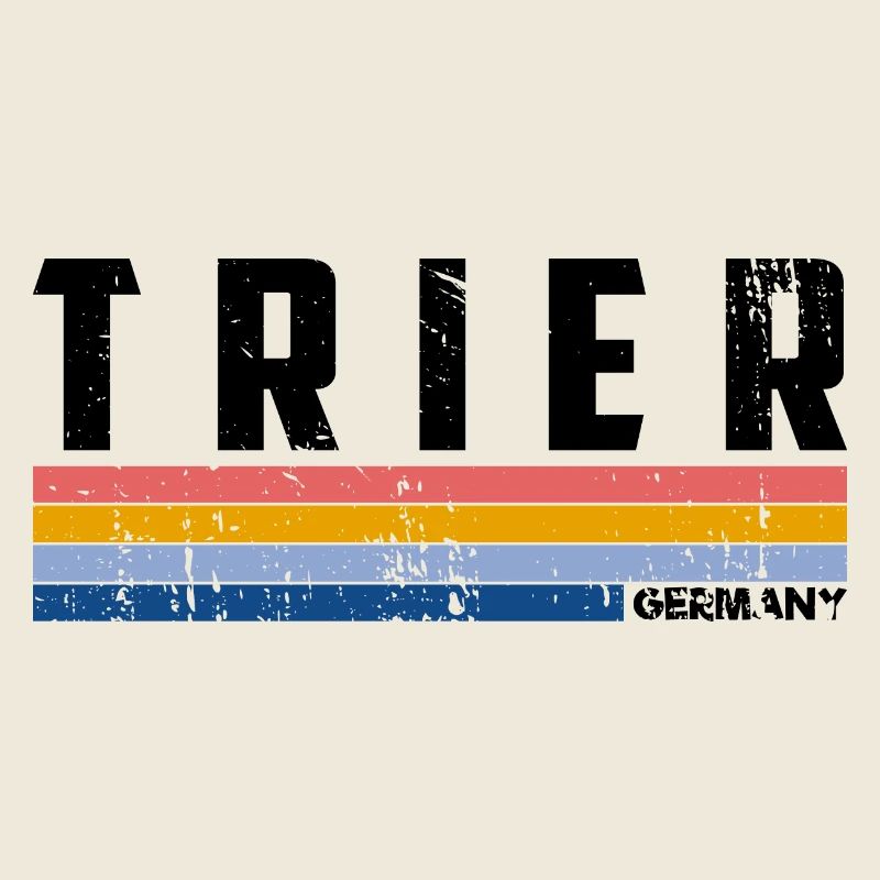 Retro Vintage 70s 80s Style Trier, Germany