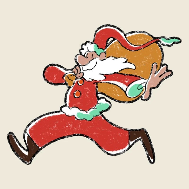 🎅 Weihnachtsmann Sack Geschenke Niedlich Lustig