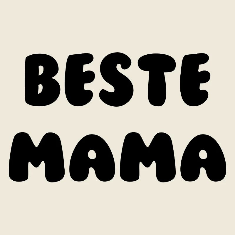 Beste Mama Schwarz