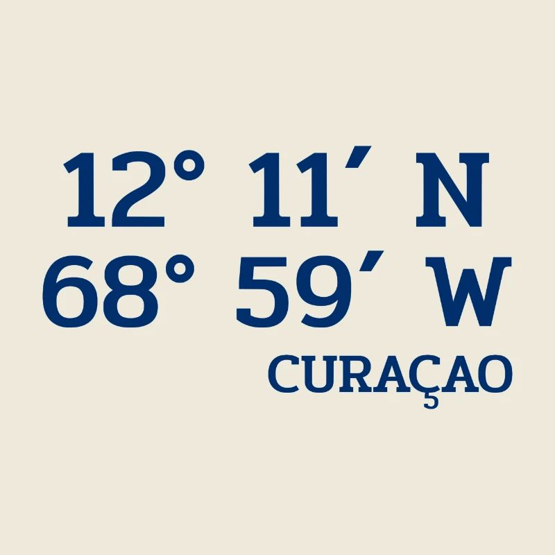 Curacao Coordinates - Koordinaten - Karibik