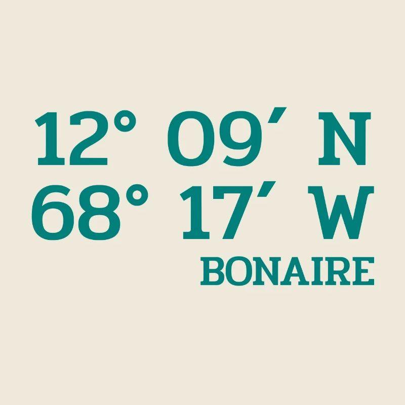 Bonaire Coordinates - Koordinaten - Karibik
