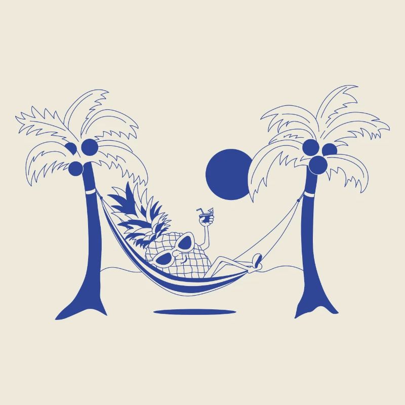 At the beach - Blue