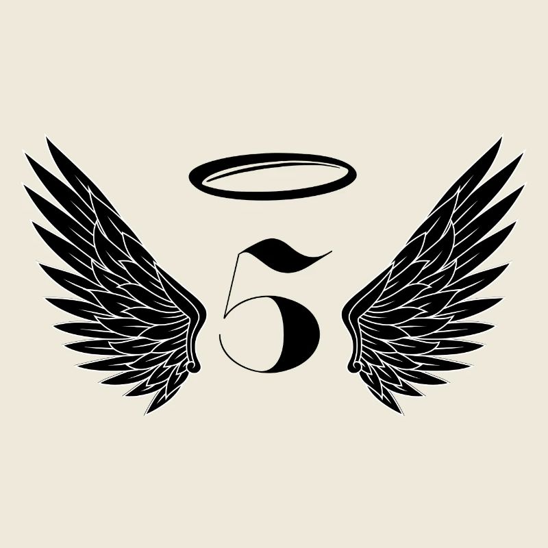 Numéro 5 ange - 5e anniversaire ailes