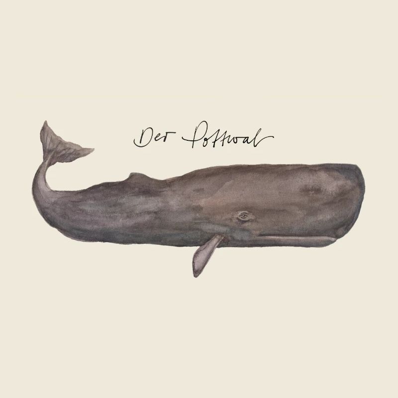 The Sperm Whale Watercolor