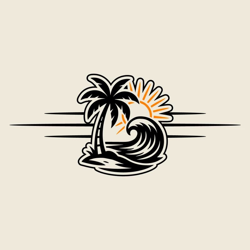Island Summer Palm Tree