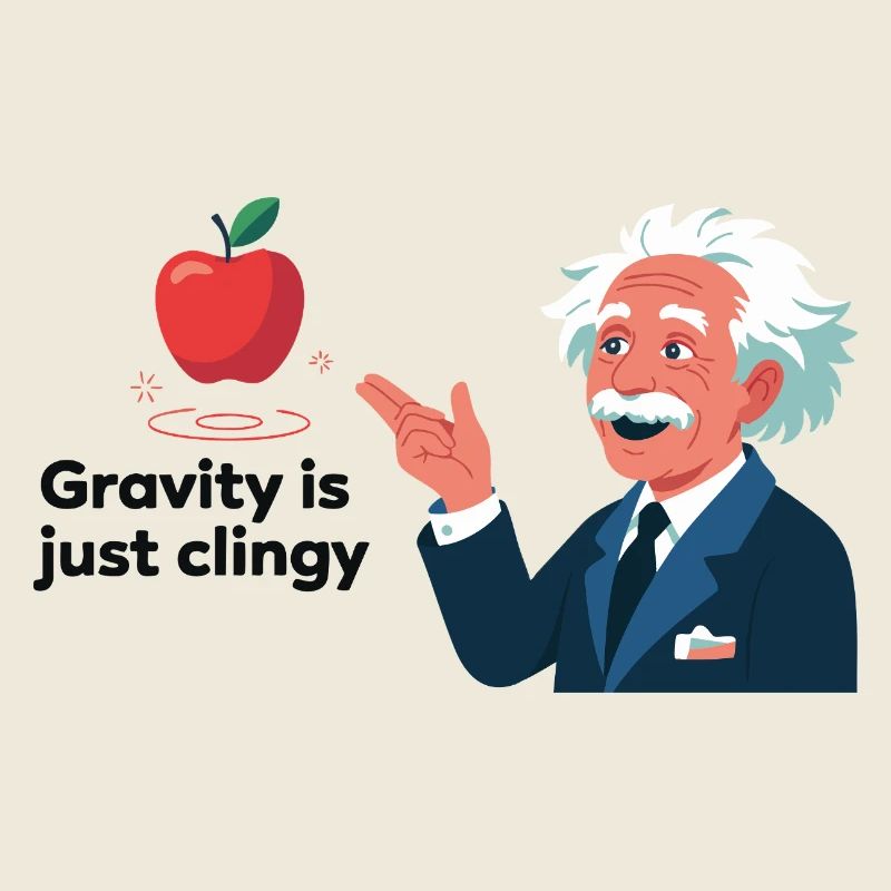 Conception physique amusante - La gravité est tout simplement collante