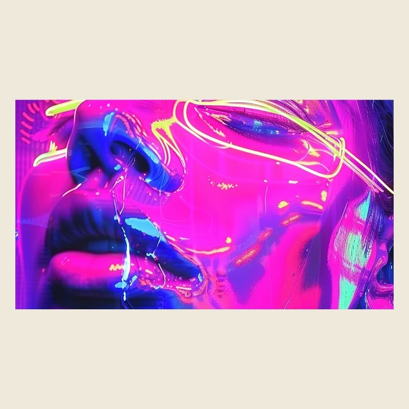 Visage néo-expressionniste