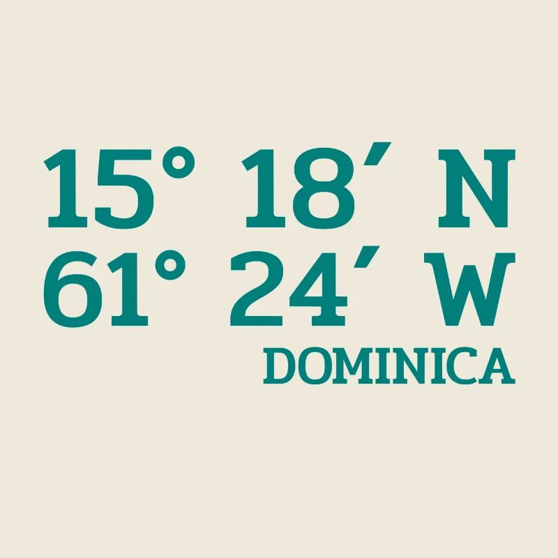 Dominica Coordinates - Coordinates - Caribbean