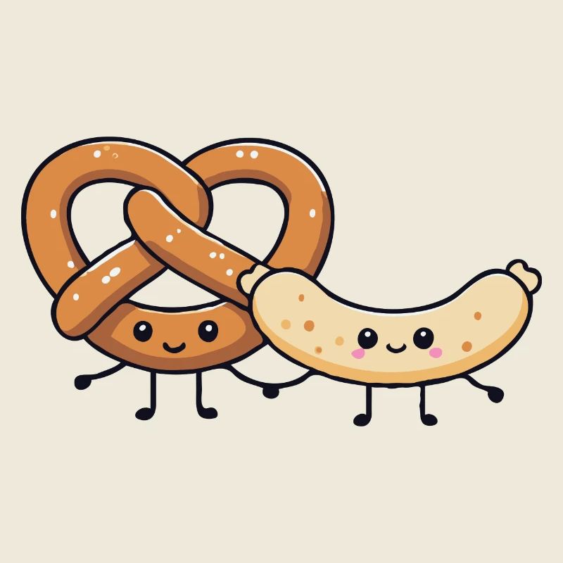 Weißwurst mit Brezel