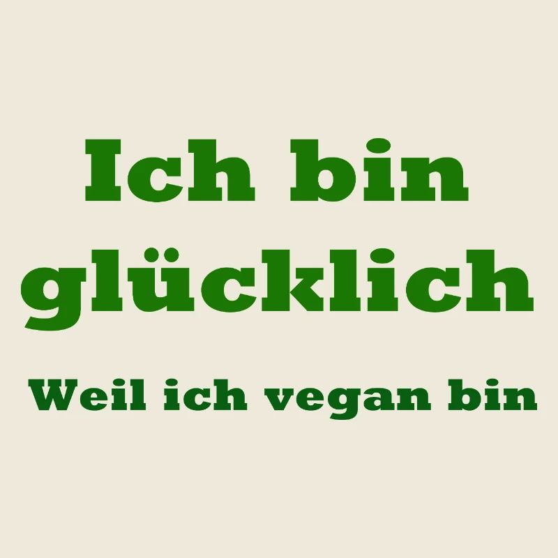 glücklicher Veganer