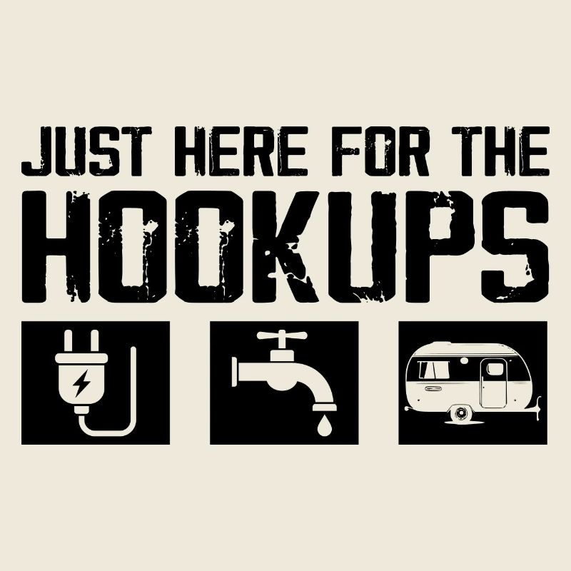 Just Here For The Hookups Caravan Motorhome RV