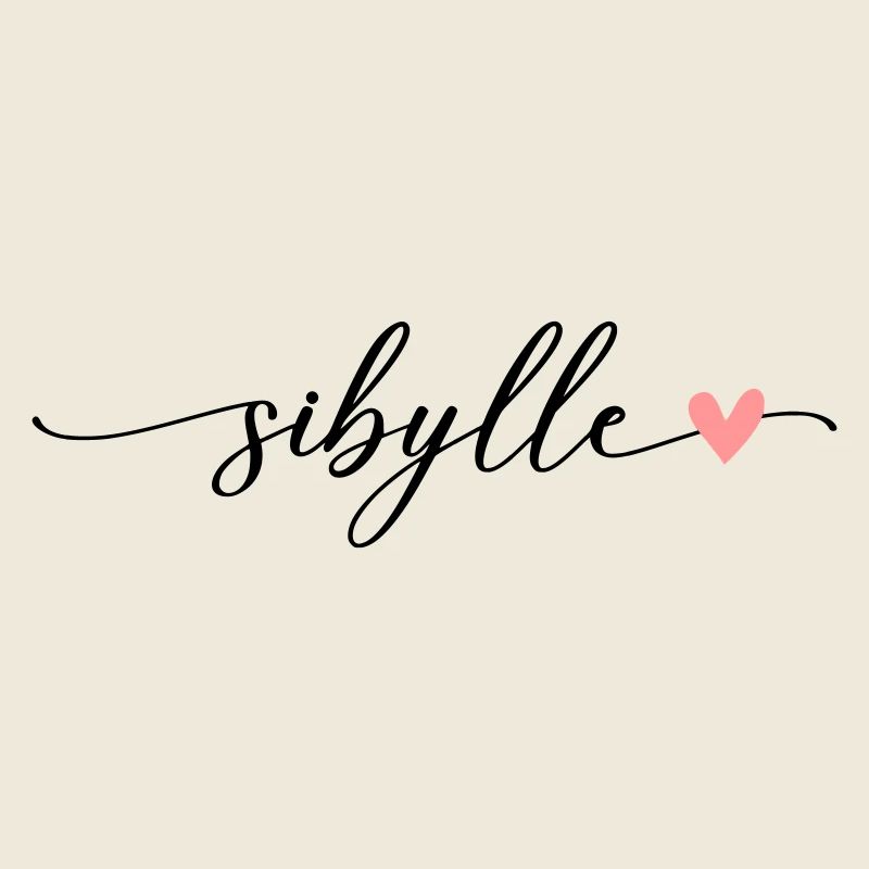 Sibylle Name Kalligrafie Schrift
