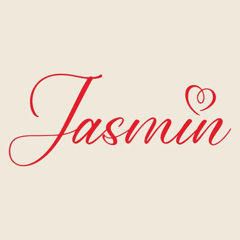 Jasmin Name Heart