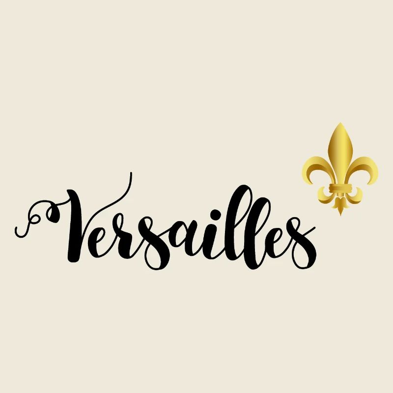 Versailles Schriftzug und Fleur-de-Lys
