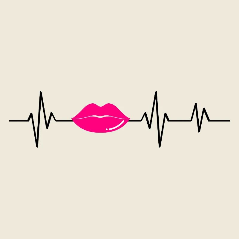 Pink Heartbeat Lips - Geschenkidee