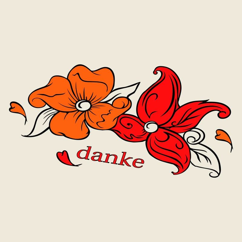 Blumengruß Danke