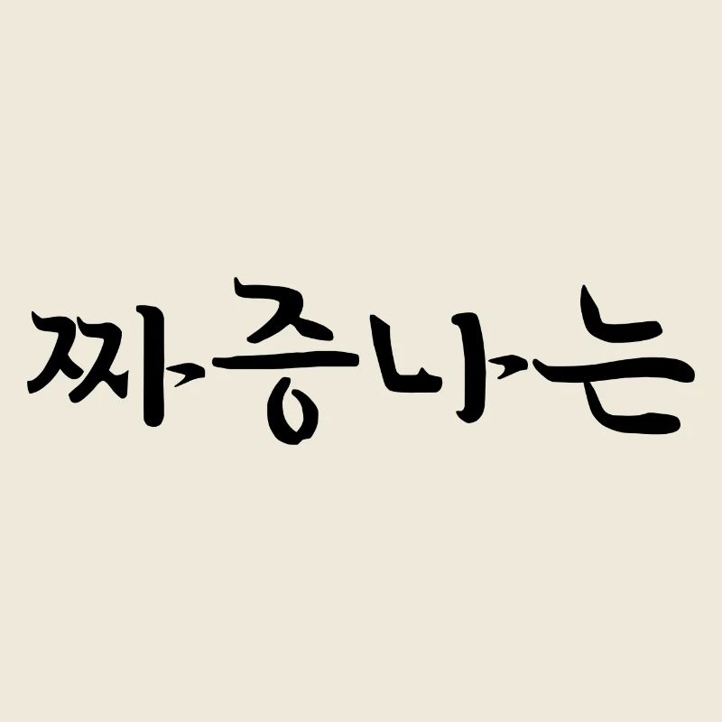 irritated messed up - korean language