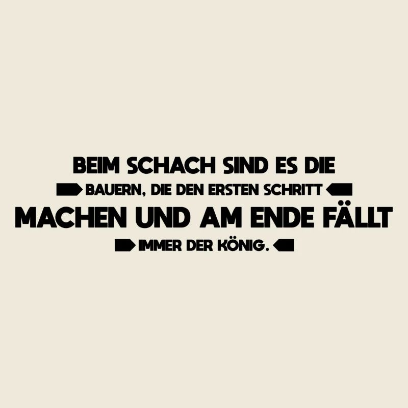 Bauern Schach witziger Spruch