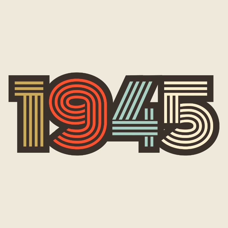 1945 retro vintage