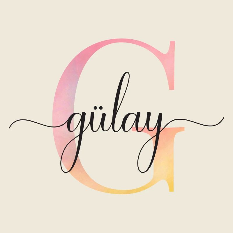 G | Monogramm | Name | Gülay|Watercolor