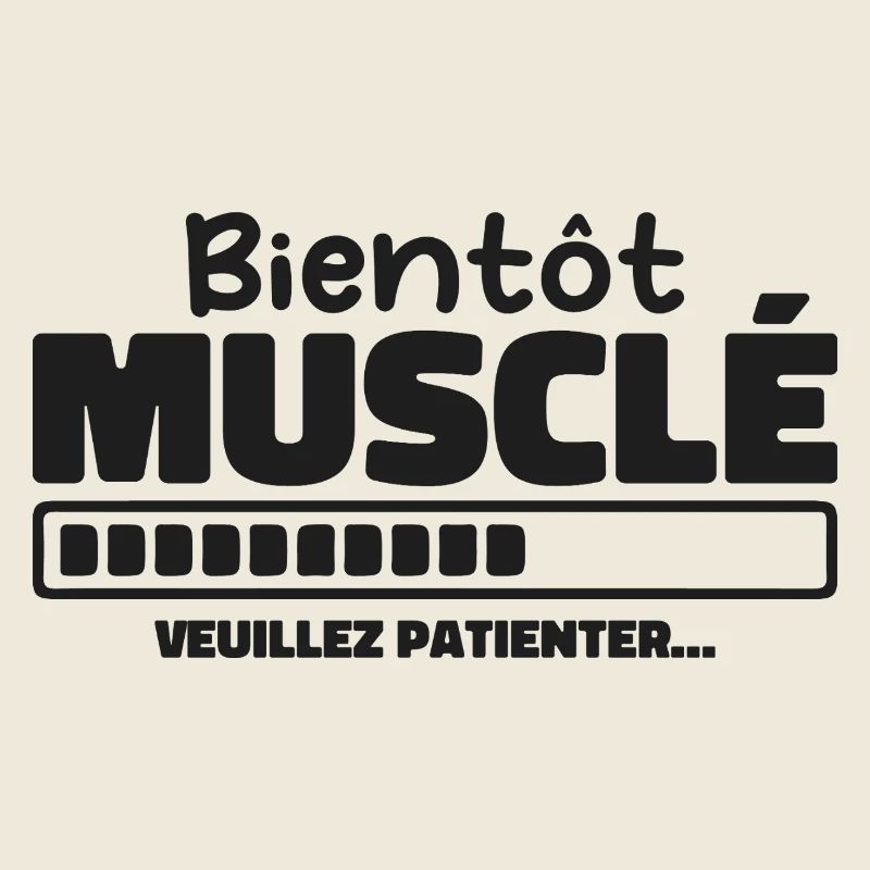 Bald muskulös - bitte warten