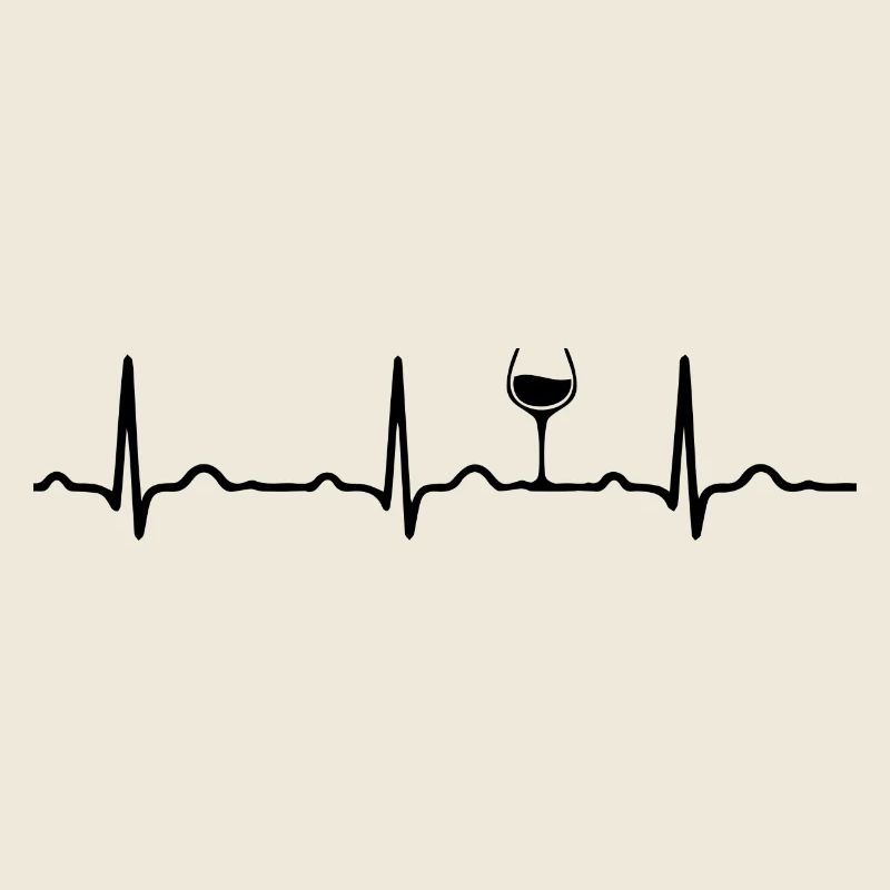 ECG HEARTLINK WINE black