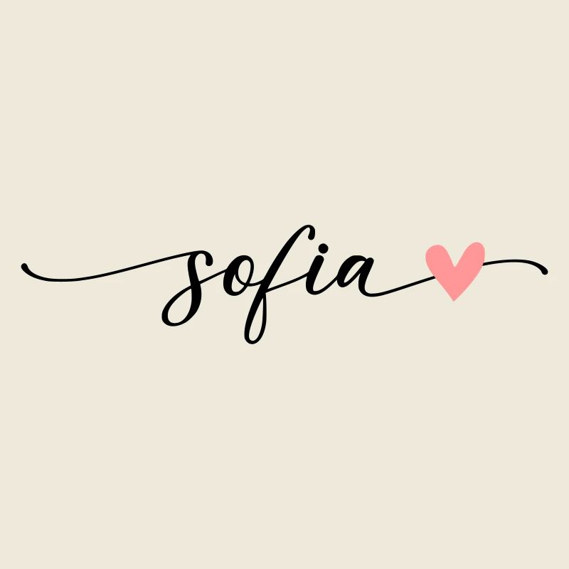 Sofia Name Kalligrafie Schrift