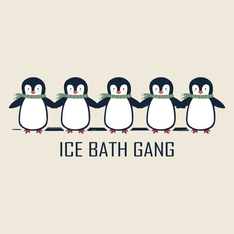 eisbader winterbader pinguin eisbaden